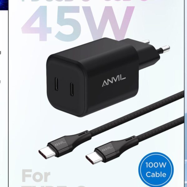 ANVIL מטען 45W PD