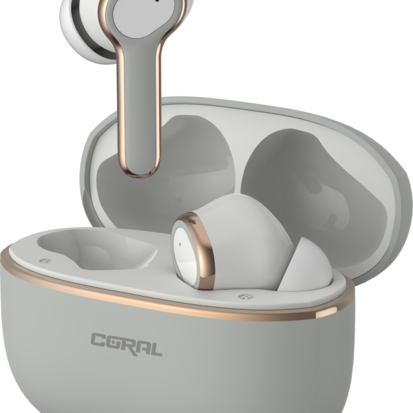 אוזניות אלחוטיות צבע אפור CORAL Freedom TWS ANC BT Grey