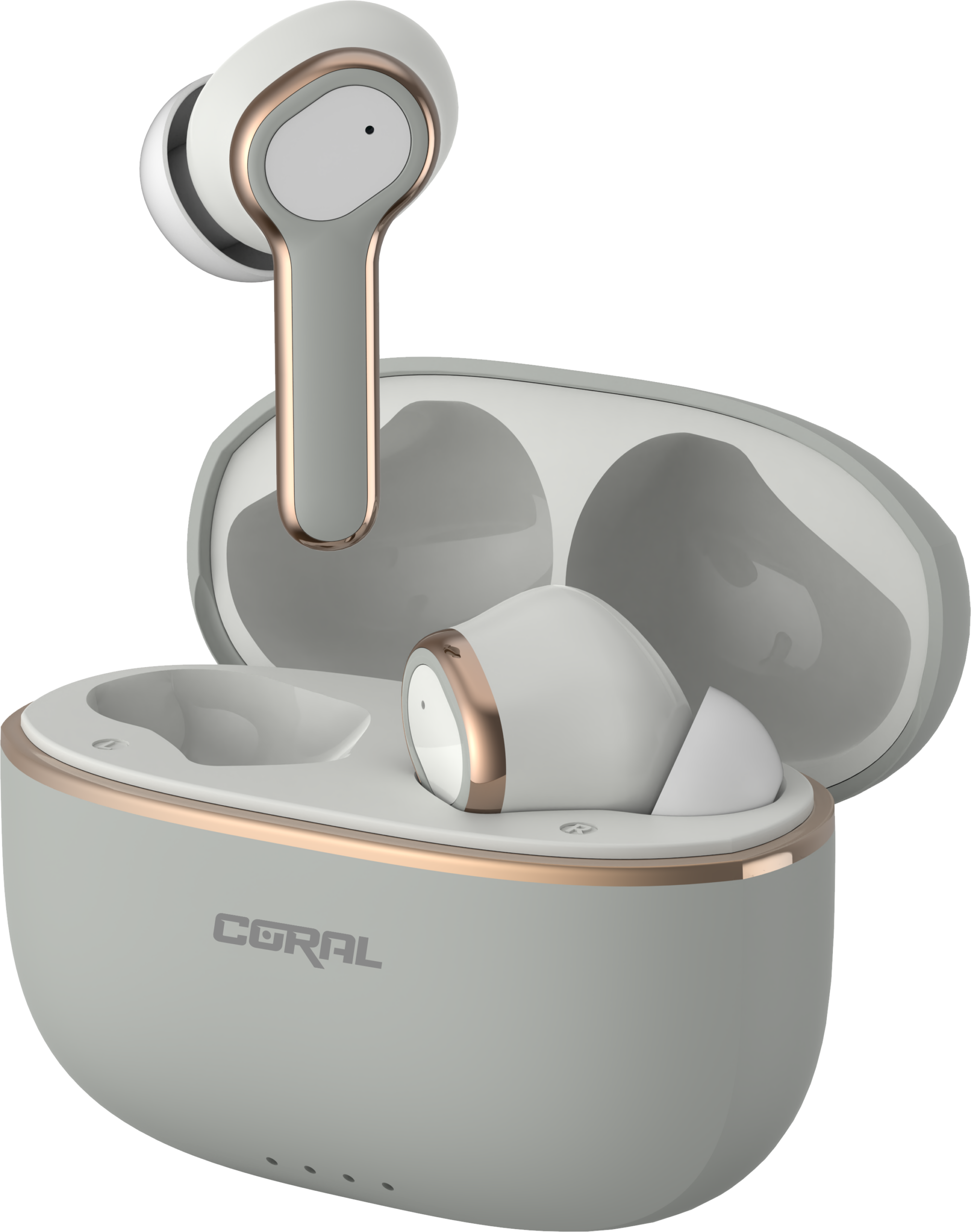 אוזניות אלחוטיות צבע אפור CORAL Freedom TWS ANC BT Grey