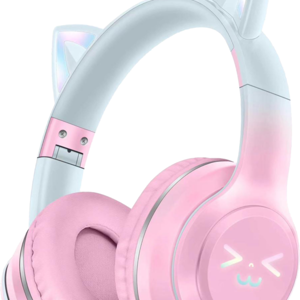 אוזניות קשת אלחוטיות ורוד לבן Junior Pink-White