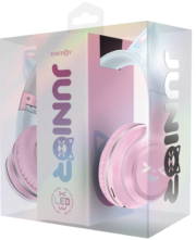 אוזניות קשת אלחוטיות ורוד לבן Junior Pink-White
