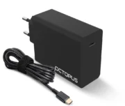 מטען אוניברסלי למחשב לנייד Type-C 100W מבית Octopus