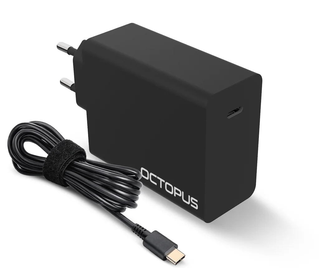 מטען אוניברסלי למחשב לנייד Type-C 100W מבית Octopus