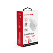מטען בית ENERGY Premium 3C+1QC PD100W with C to C 1.5M cable לבן
