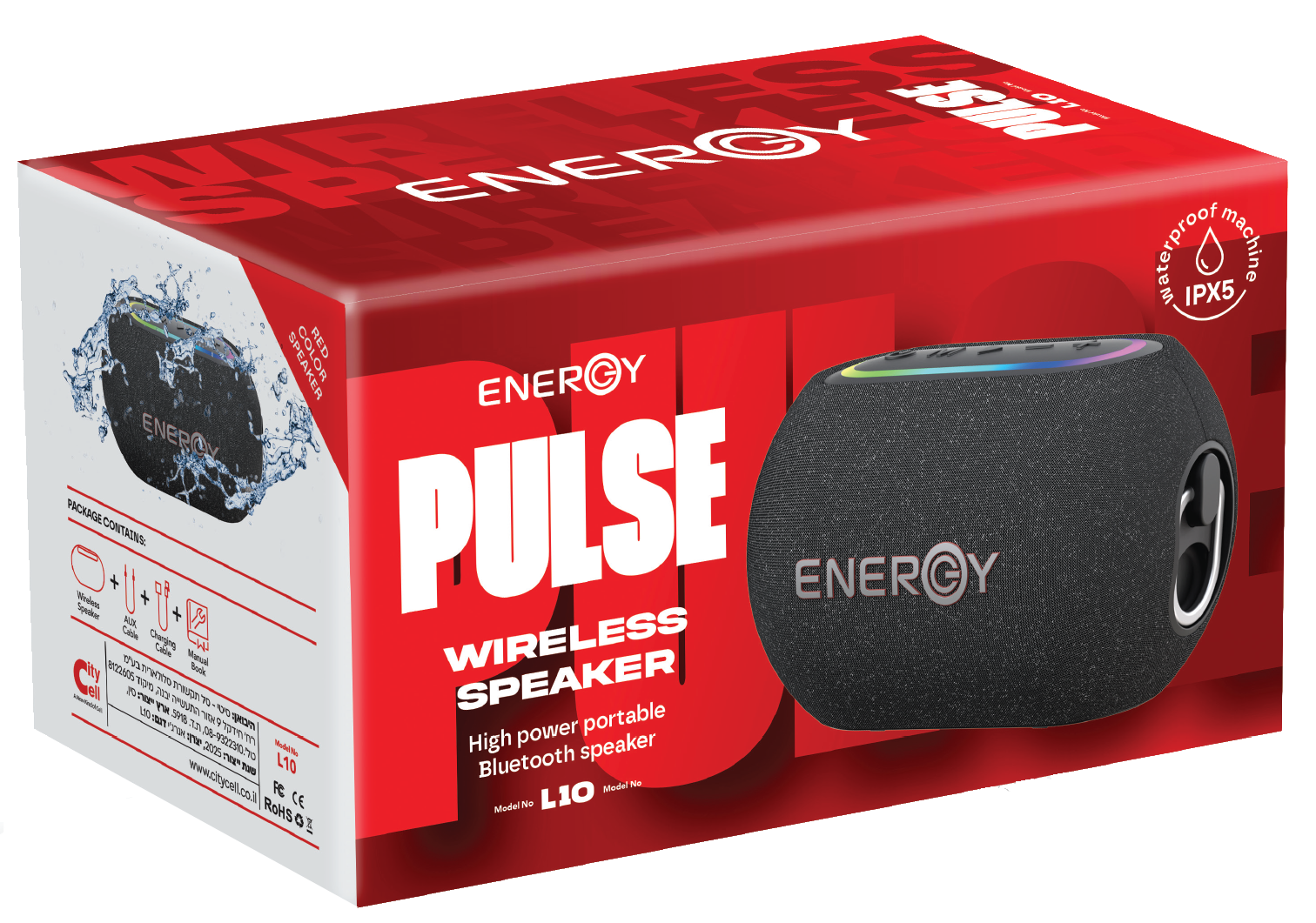 רמקול ENERGY שחור L10 BT Pulse