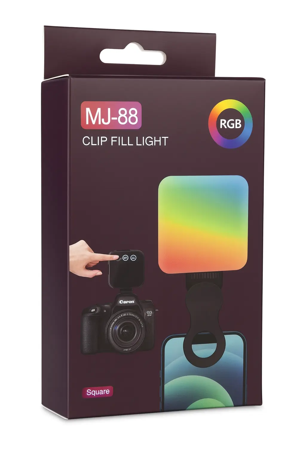 תאורה ניידת עם קליפס דגם MJ-88 RGB